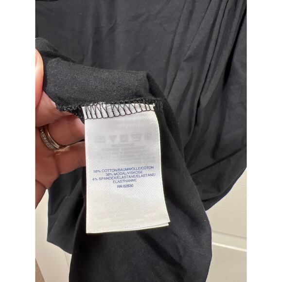 Lands End Faux Wrap Knee Length Cap Sleeve Summer Stretch Dress XL / 18 - Picture 5 of 8